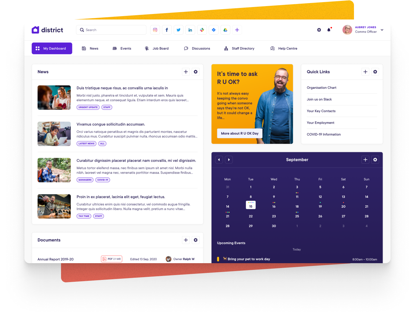 Intranet with shadow