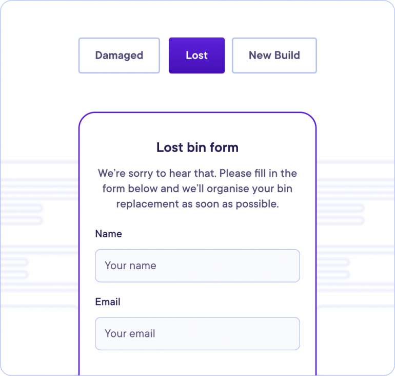 Personalised Form