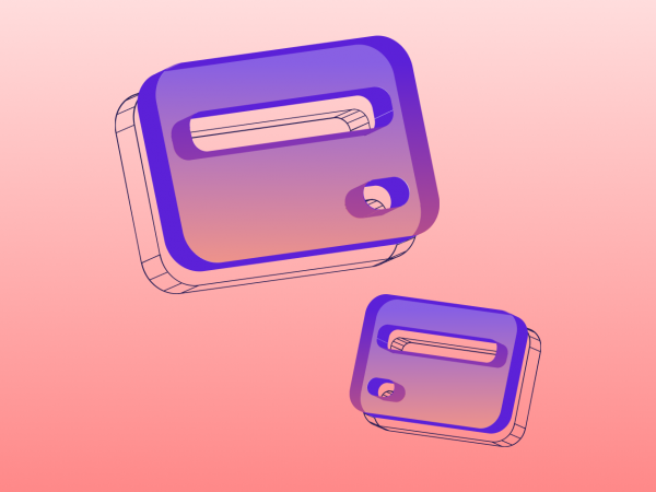 Illustration for showing a 3-d representation of payment fields